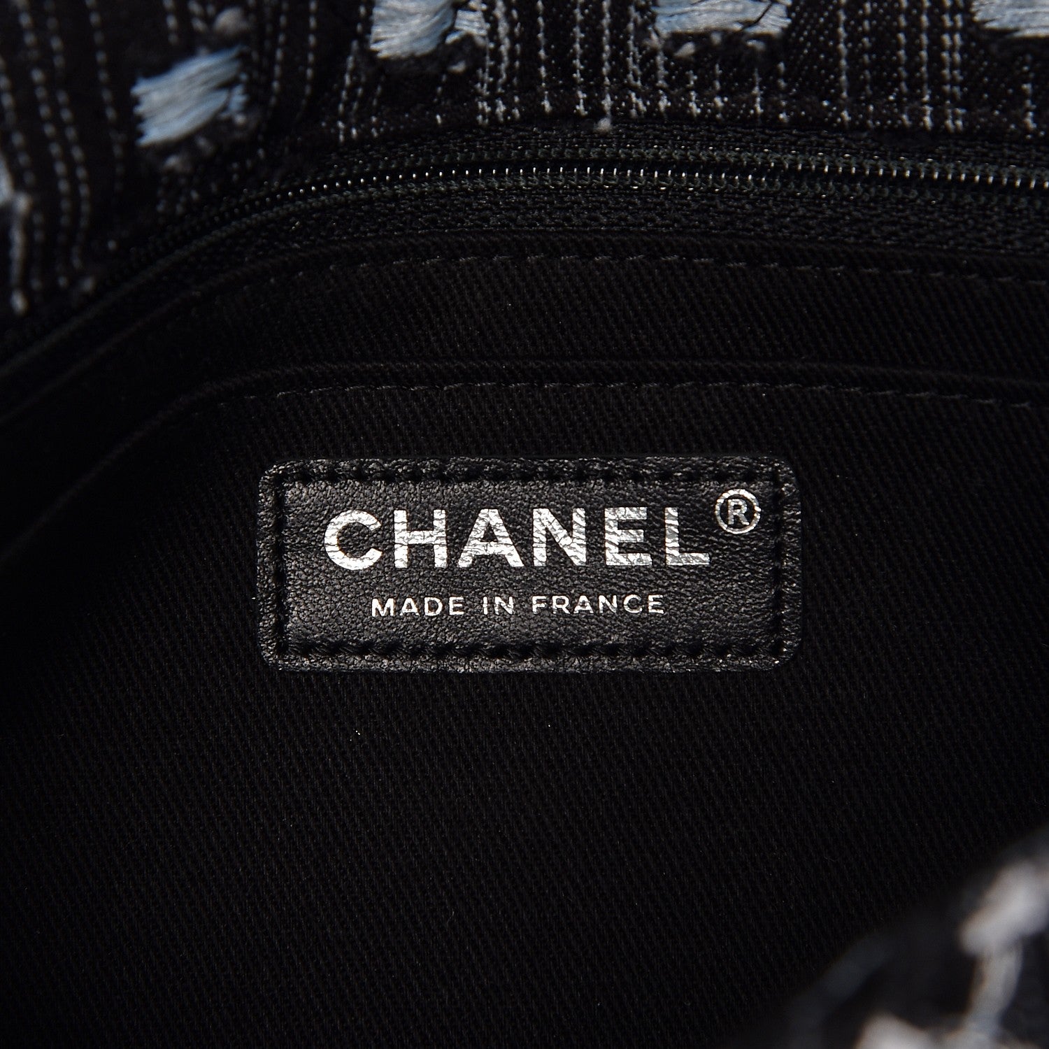 Chanel Denim Woven Medium Flap Light Blue 6 of 8