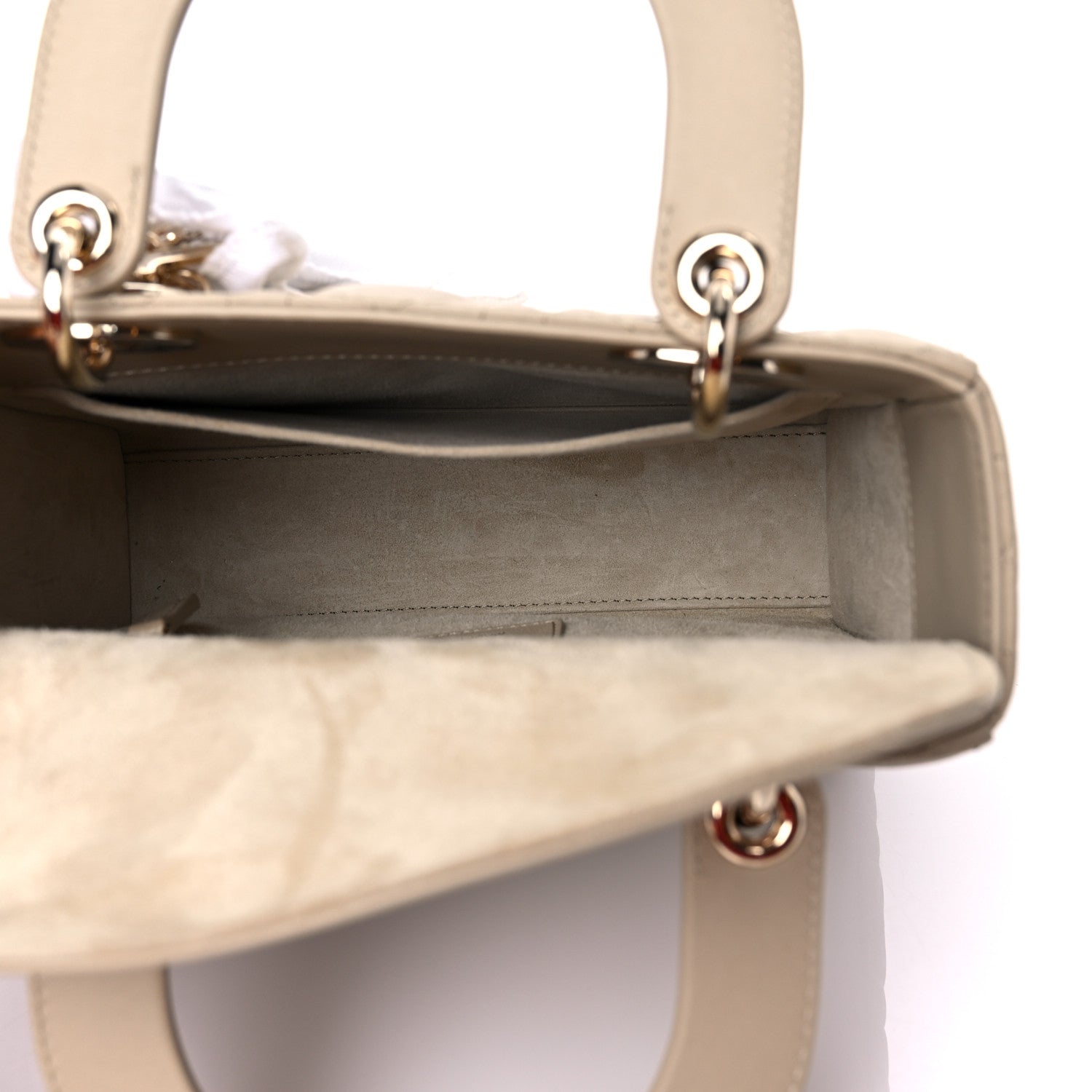 Christian Dior Lambskin Cannage Small My ABC Lady Dior Beige 5 of 9