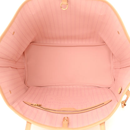 Louis Vuitton Damier Azur Neo Neverfull MM Rose Ballerine 6 of 11