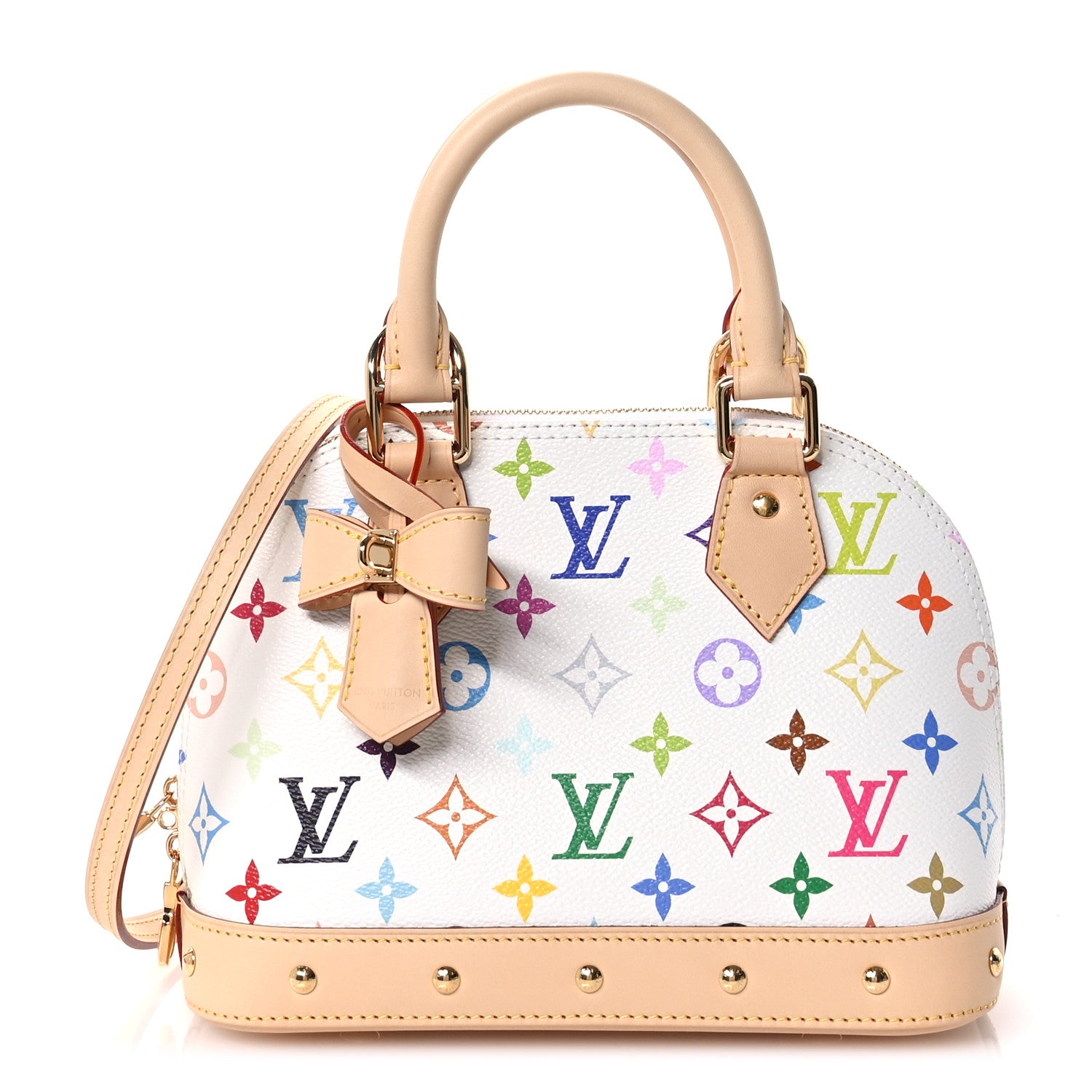 Louis Vuitton LV x TM Monogram Multicolor Alma BB White 1 of 11