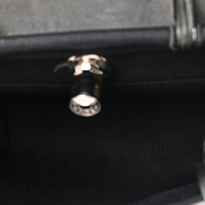 Hermes Military Toile Vache Hunter Herbag Zip Retourne 31 PM Black 6 of 11