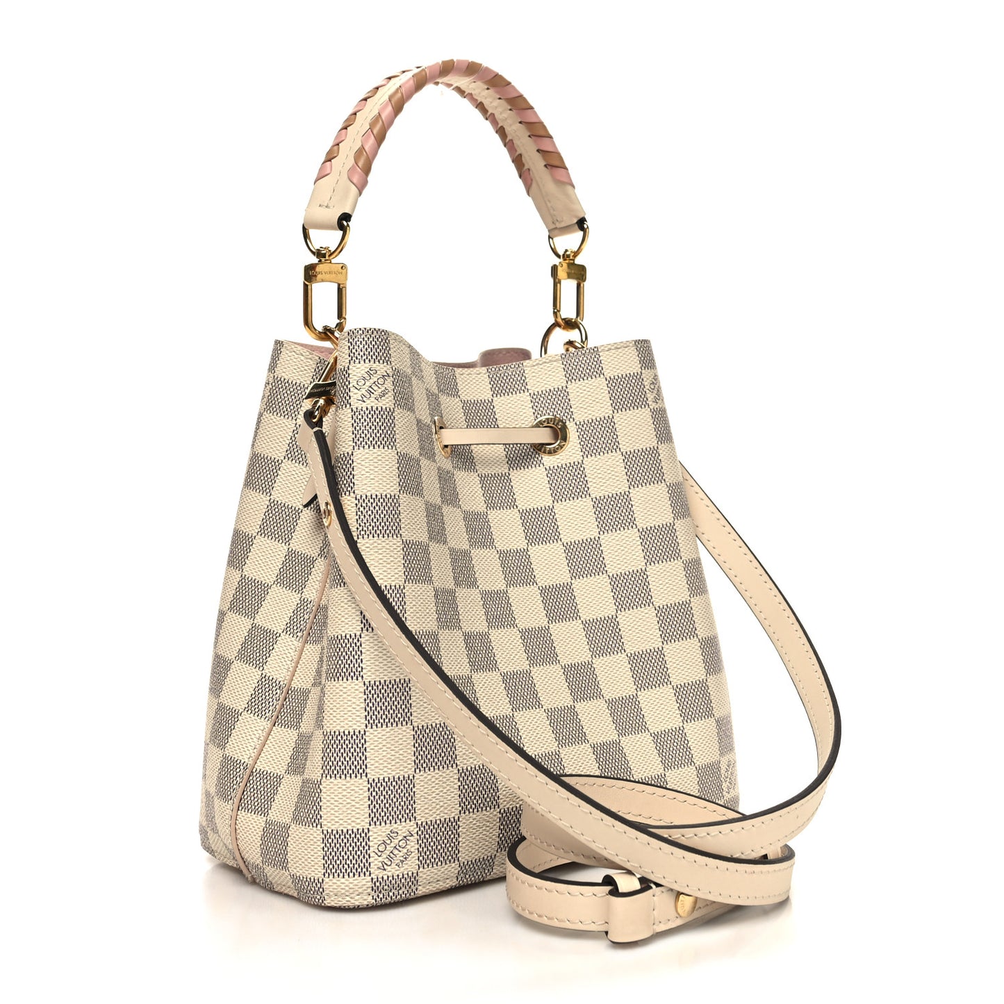 Damier Azur Braided Neonoe BB Pink