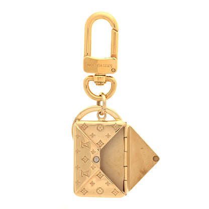 Louis Vuitton Love Note Envelope Bag Charm Key Holder Gold 3 of 4