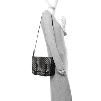 Goyard Goyardine Belvedere MM Messenger Bag Black 2 of 16
