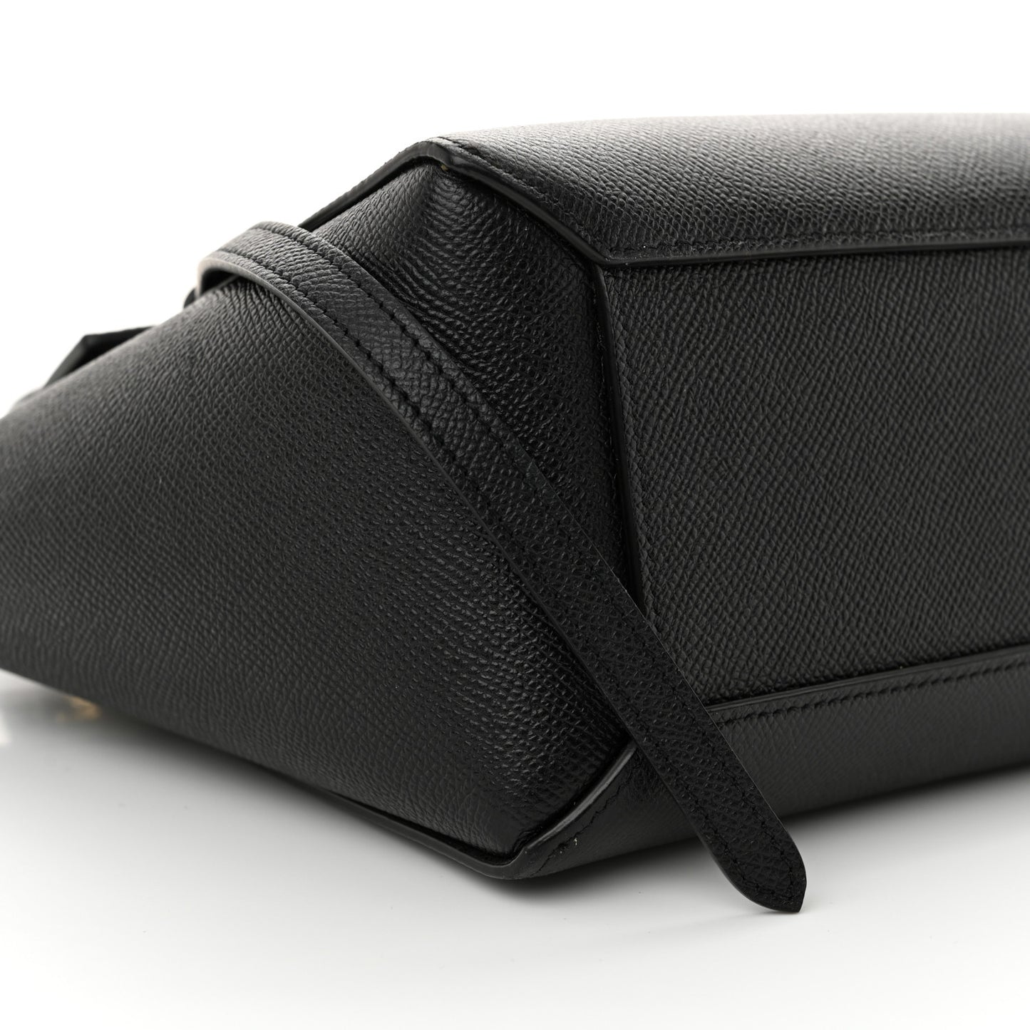 Grained Calfskin Nano Belt Bag Black