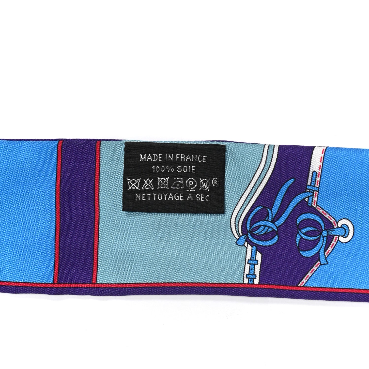 Hermes Silk Camails Fringed Twilly 4 of 5