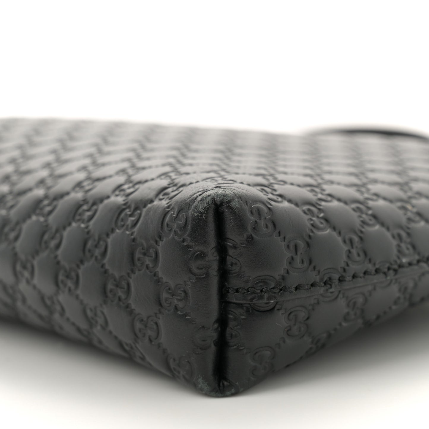 Microguccissima Flat Crossbody Black