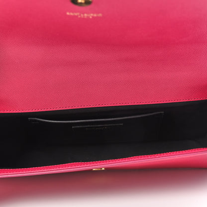 Saint Laurent Grain De Poudre Classic Monogram Cassandre Clutch Lipstick Fuchsia 5 of 9