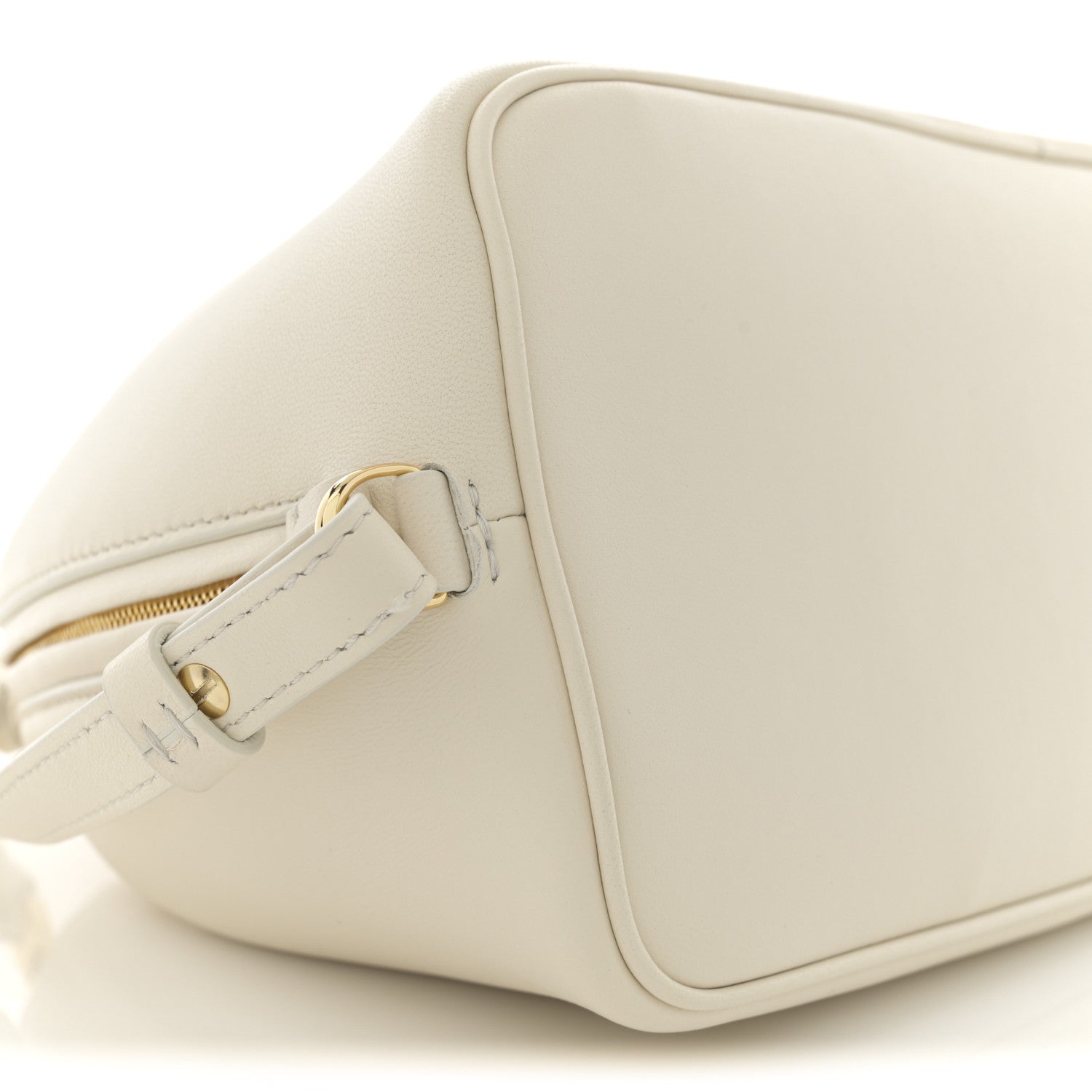 Jacquemus Lambskin Le Calino Ring Top Handle Bag Light Ivory 9 of 10