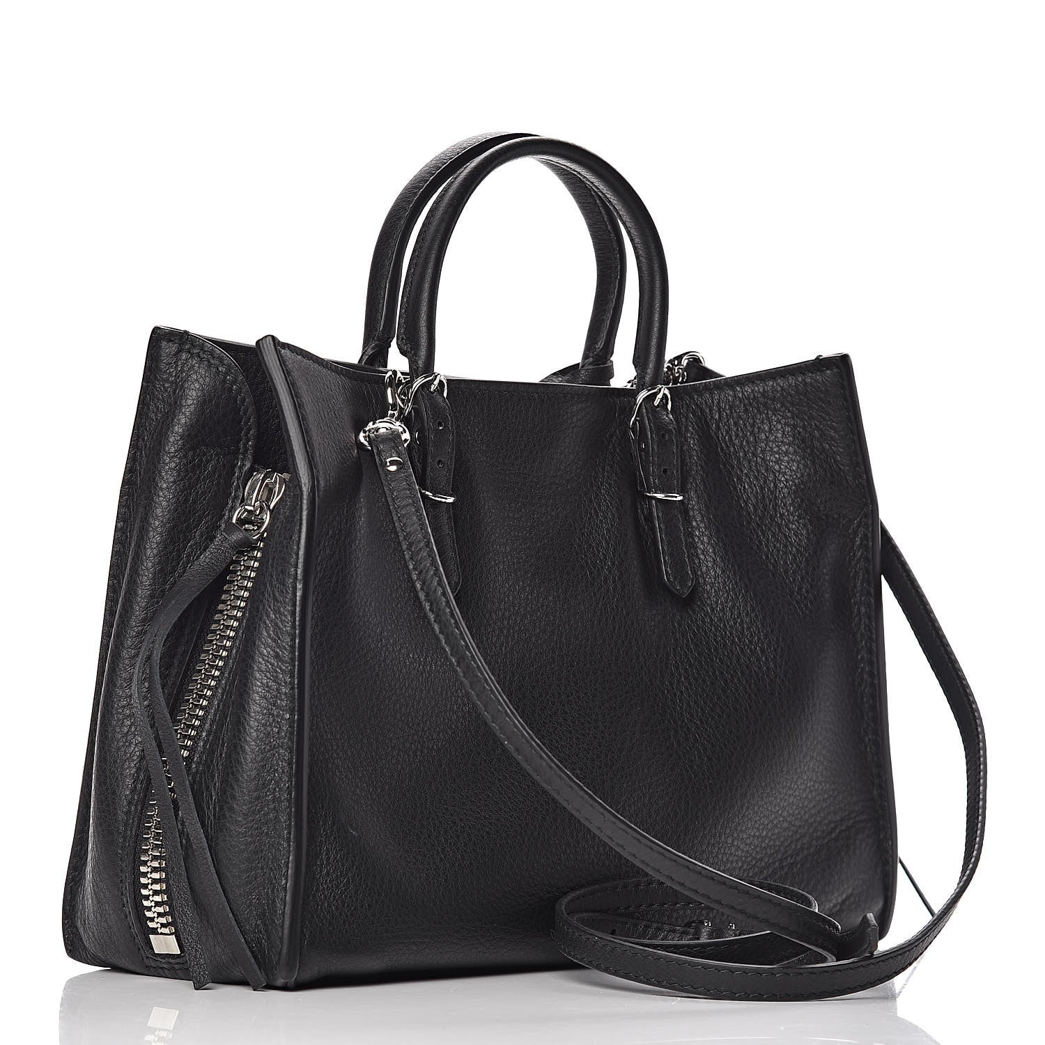 Balenciaga Veau Papier A6 Zip Around Tote Black 3 of 10