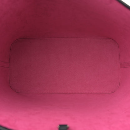 Louis Vuitton Epi Neverfull MM Black Hot Pink 6 of 10