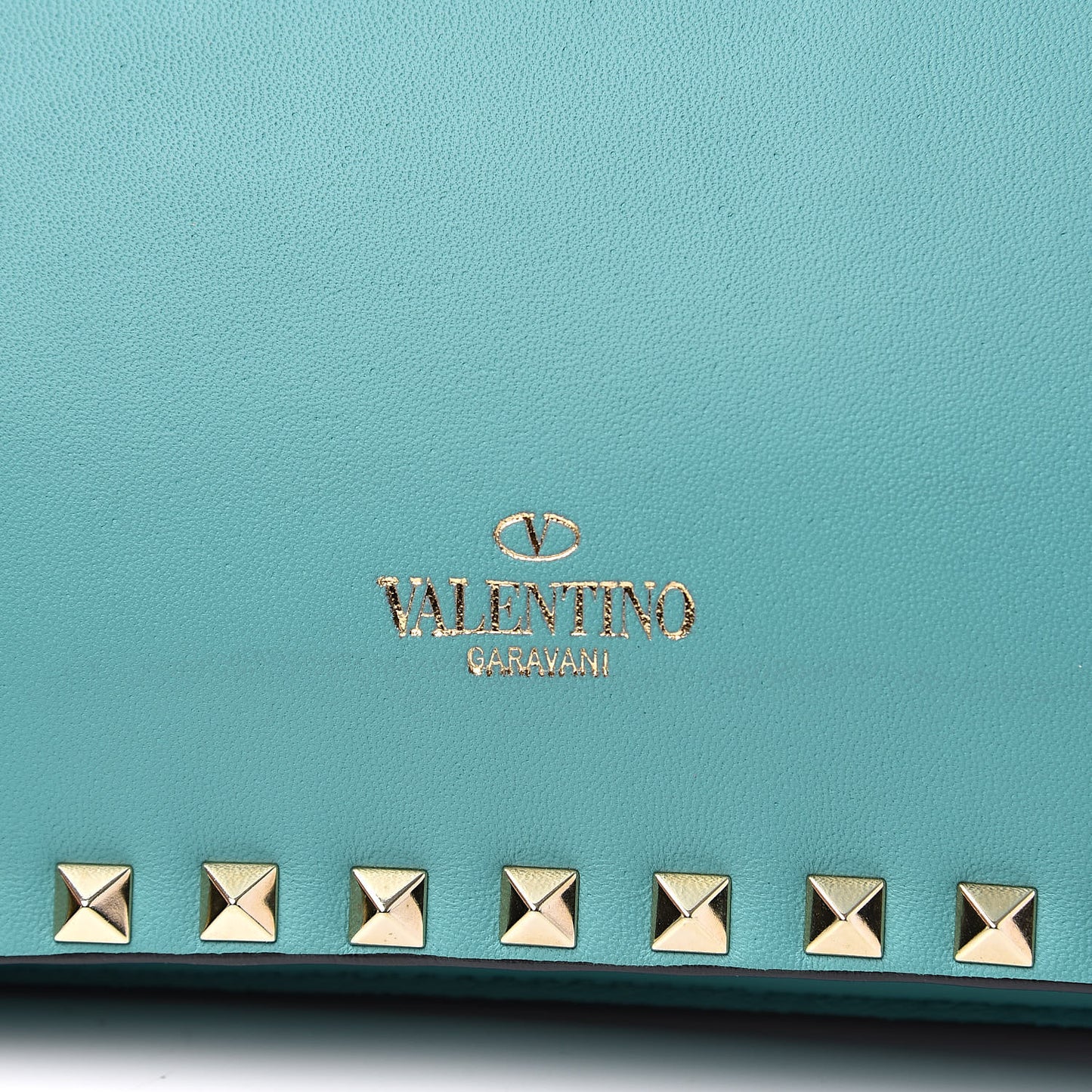 Nappa Rockstud Wristlet Clutch Colibri
