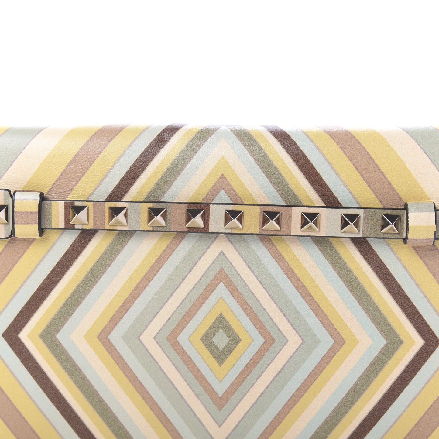 Nappa Native Couture 1975 Rockstud Wristlet Clutch Multicolor