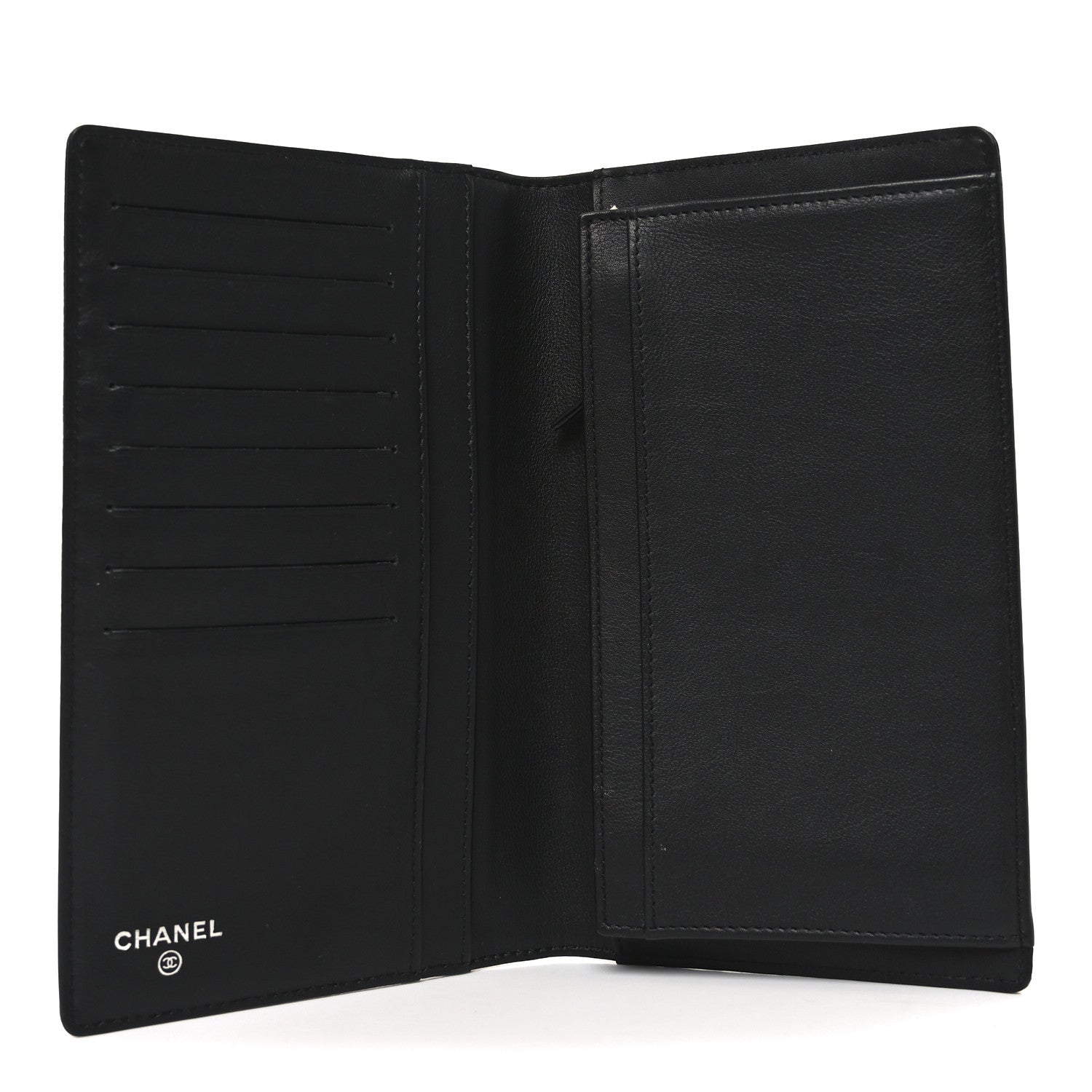 Chanel Caviar Timeless CC Yen Wallet Black 5 of 8