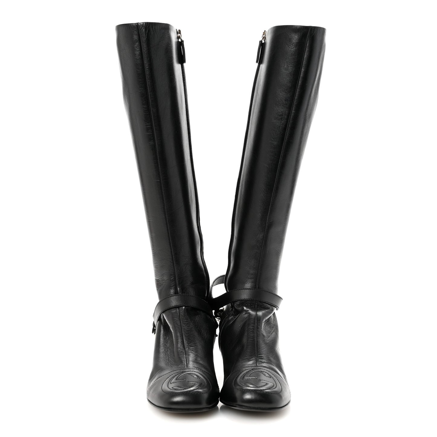 Calfskin Soho Knee Boots 36 Black
