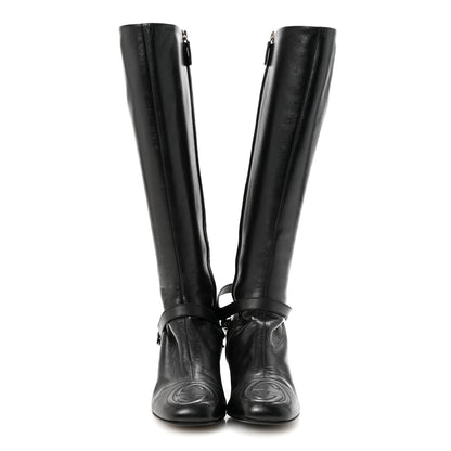 Gucci Calfskin Soho Knee Boots 36 Black 3 of 9