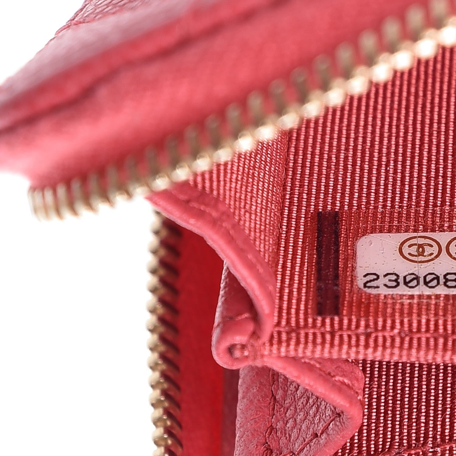 Chanel Caviar Quilted Zip Coin Purse Dark Pink 7 of 8
