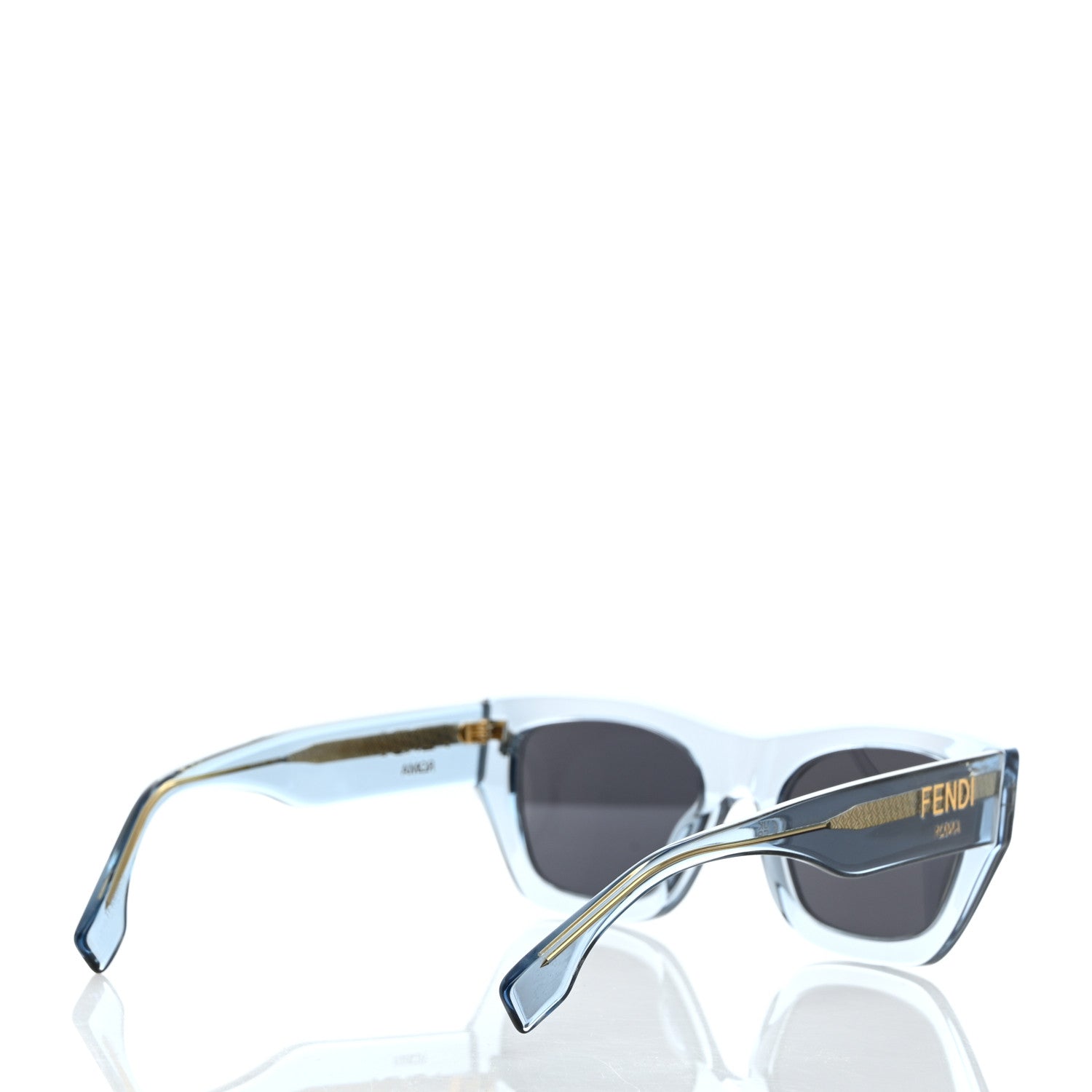 Fendi Acetate Fendi Roma Square Sunglasses FE401001I Blue 4 of 6