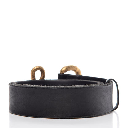 Gucci Calfskin Snake Belt 95 38 Black 3 of 9