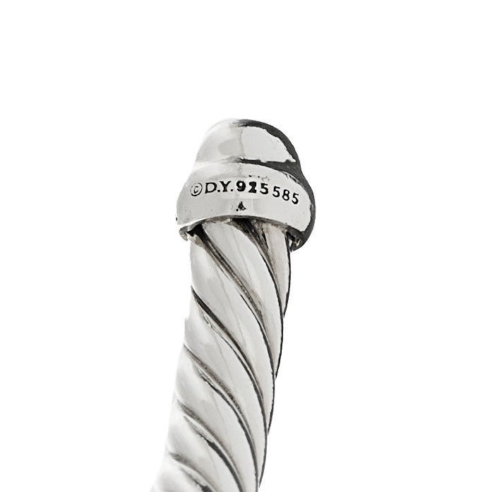 David Yurman Sterling Silver 14K Yellow Gold 4mm Cable Classics Bracelet 3 of 3