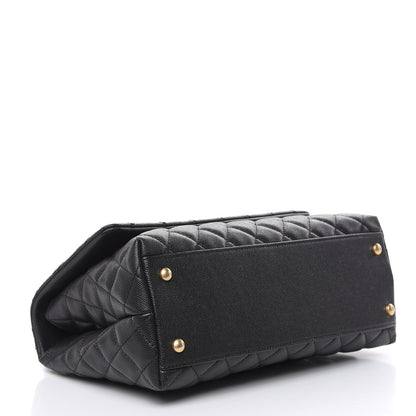 Chanel Caviar Quilted Small Coco Handle Flap Black 4 of 14