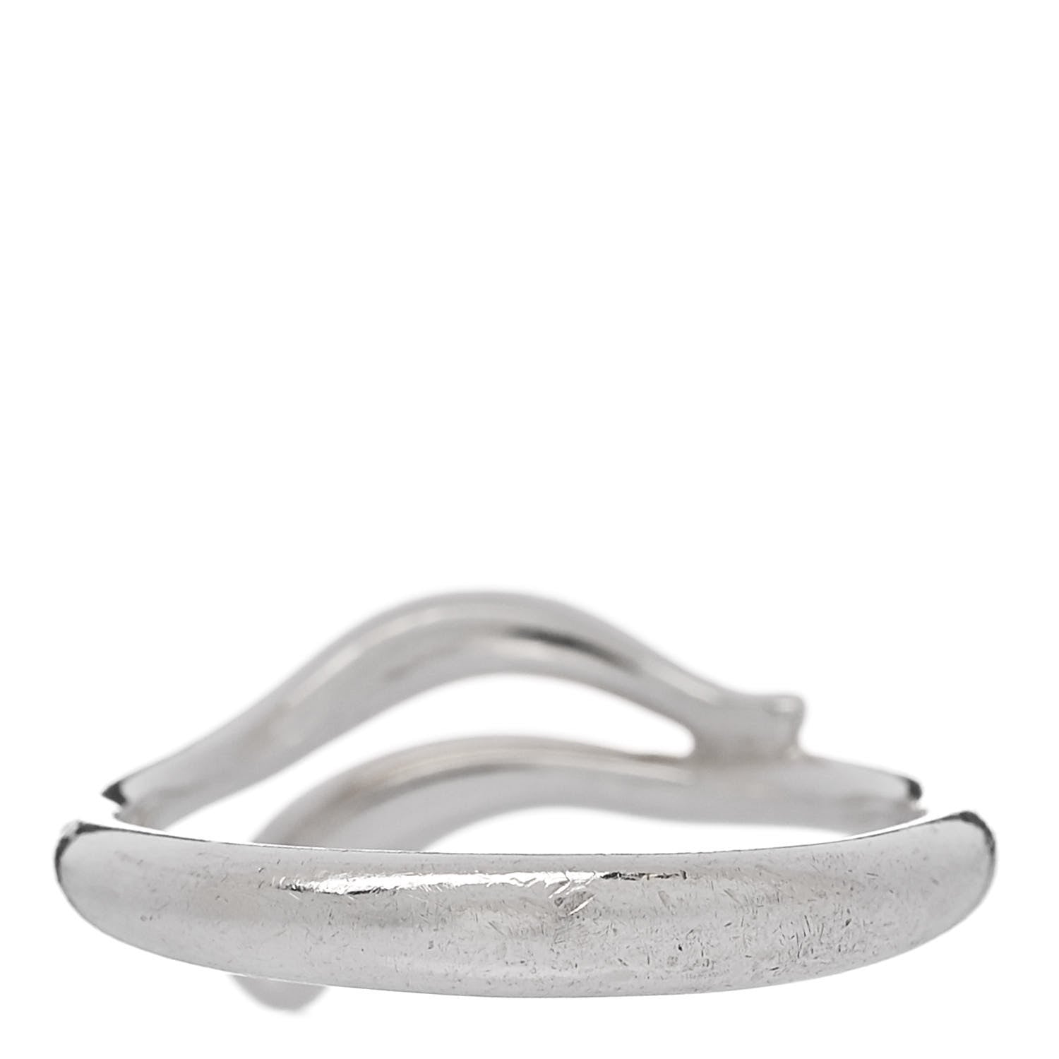 Tiffany Sterling Silver Elsa Peretti Narrow Teardrop Ring 52 6 4 of 5