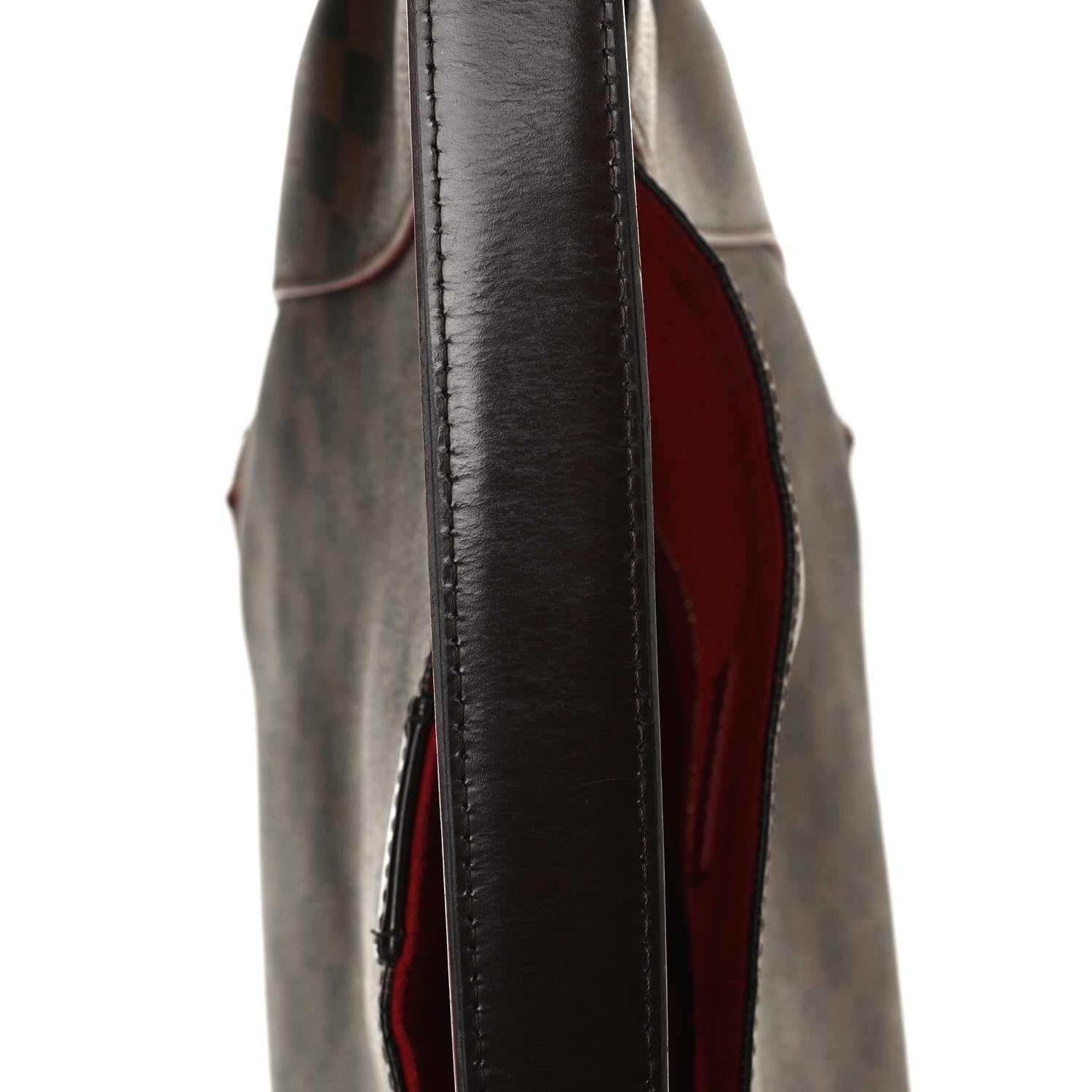 Louis Vuitton Damier Ebene Caissa Hobo Cherry 15 of 17