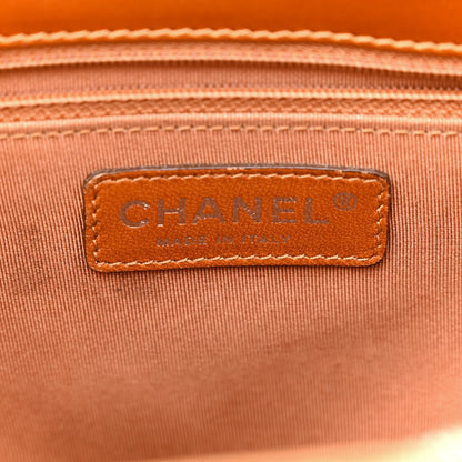 Chanel Metallic Patent Quilted Grand Shopping Tote GST Bronze 7 of 22