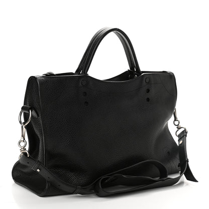 Balenciaga Veau Grana Perforated Blackout Hardware City Black 3 of 12
