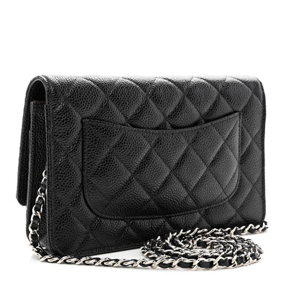 Chanel Caviar Quilted Wallet on Chain WOC Black 3 of 12