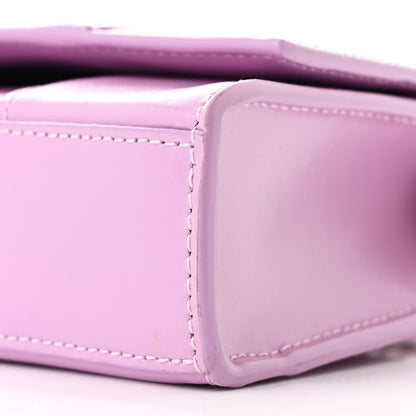 Balenciaga Shiny Box Calfskin Tonal B Hourglass Chain Bag Liliac 9 of 9