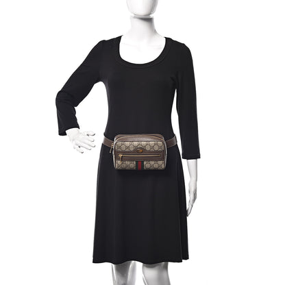 Gucci GG Supreme Monogram Web Small Ophidia Belt Bag 85 34 Dark Brown 2 of 11