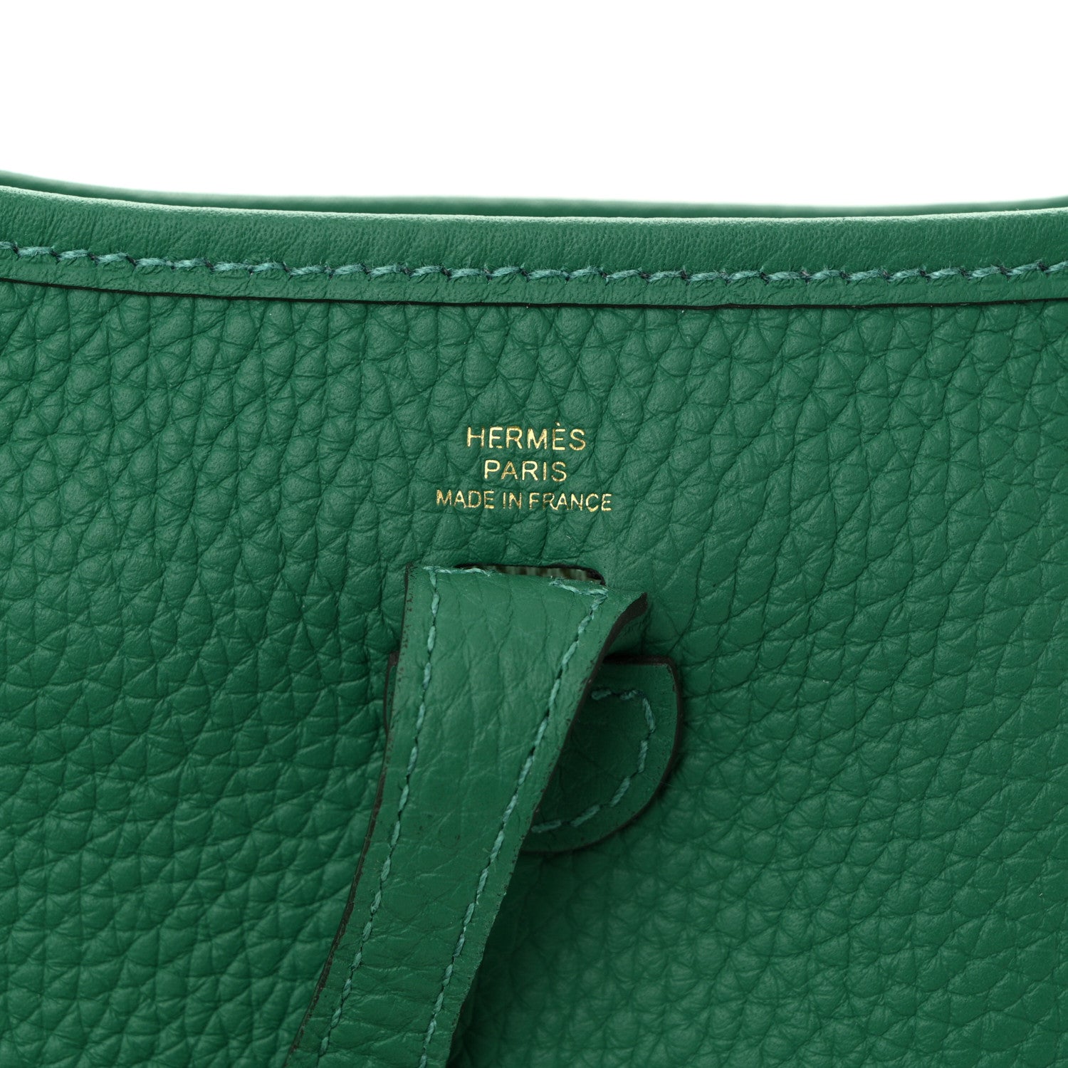 Hermes Taurillon Clemence Evelyne TPM Vert Vertigo 6 of 11