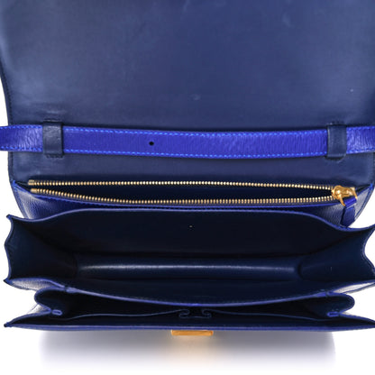 Celine Liege Calfskin Medium Classic Box Flap Bag Indigo 5 of 14
