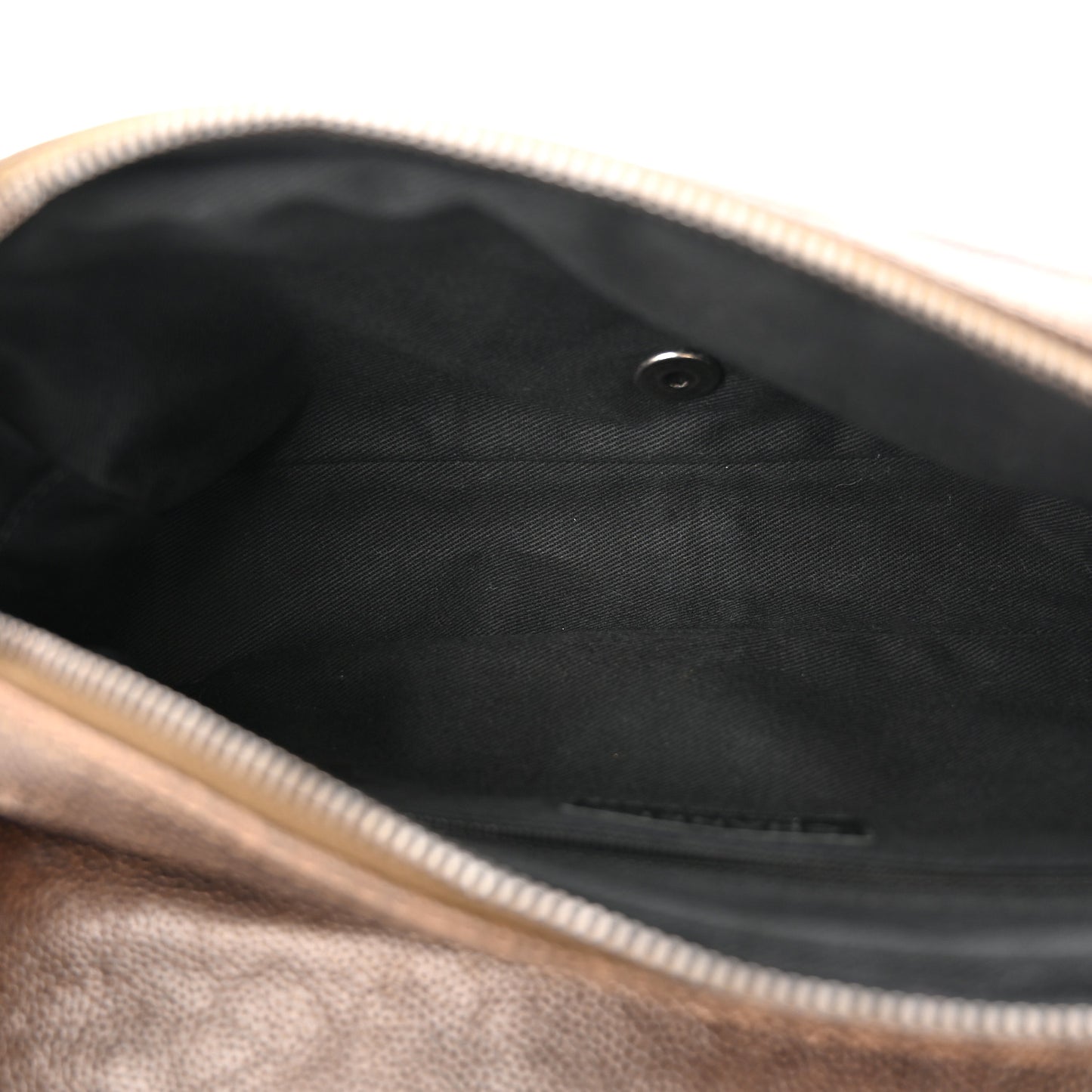 Iridescent Caviar Quilted Small Chic Flap Brown