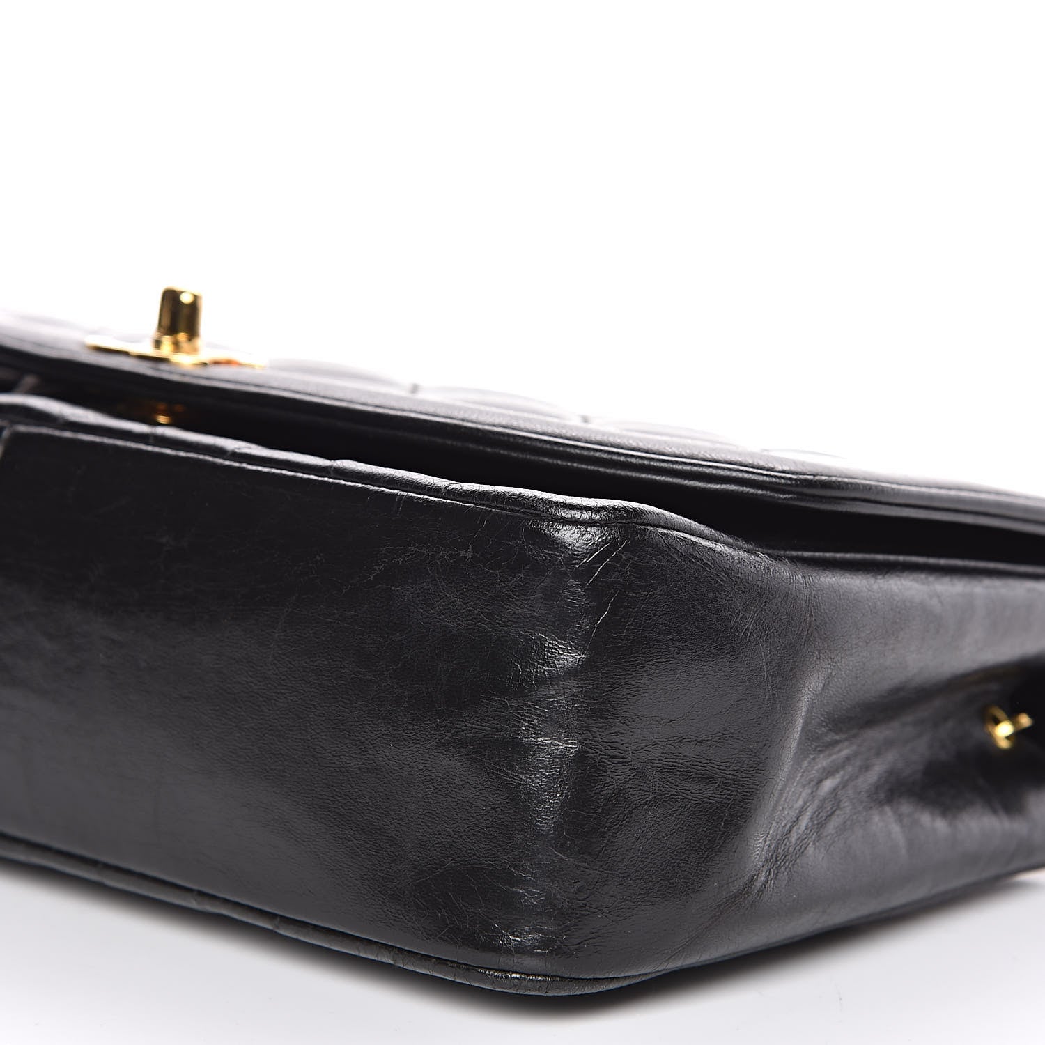 Chanel Lambskin Quilted Medium Single Flap Black 11 of 14