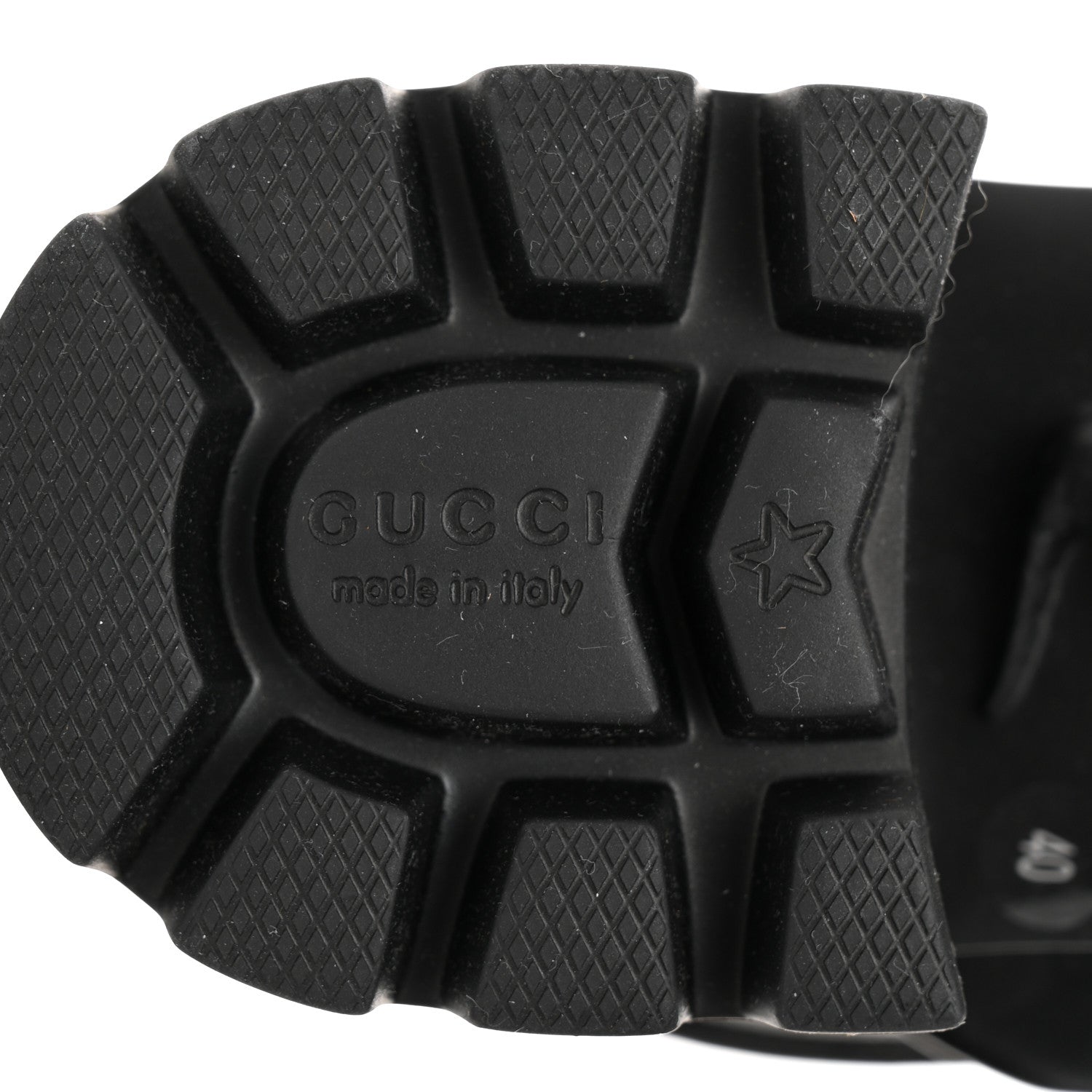 Gucci Monogram Granada Kid Trip 40/72mm Lug Sole Sandals 40 Black 8 of 9