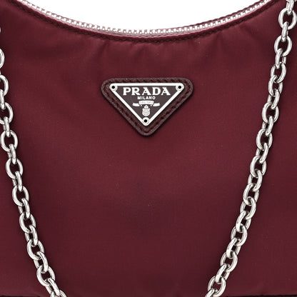 Prada Tessuto Nylon Re-Edition 2005 Shoulder Bag Granato 10 of 12