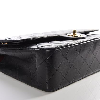 Chanel Lambskin Quilted Medium Double Flap Black 7 of 12