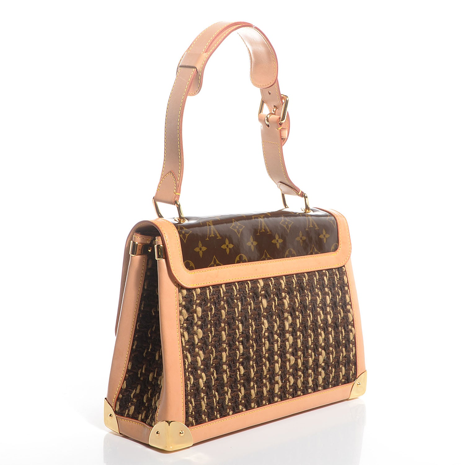 Louis Vuitton Monogram Ambre Tweedy Zip GM 3 of 8