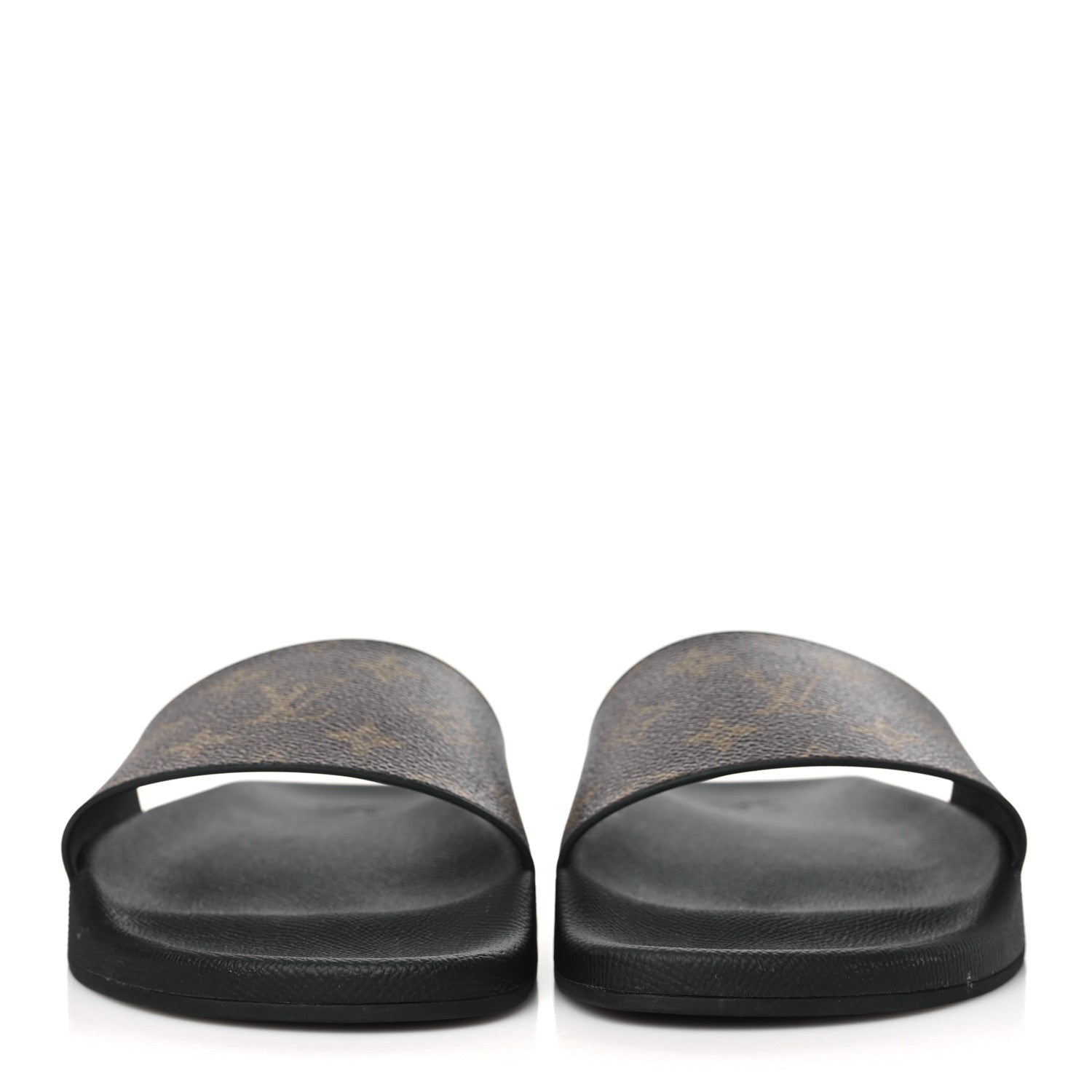 Louis Vuitton Rubber Monogram Mens Waterfront Mules 8.5 Macassar 2 of 8