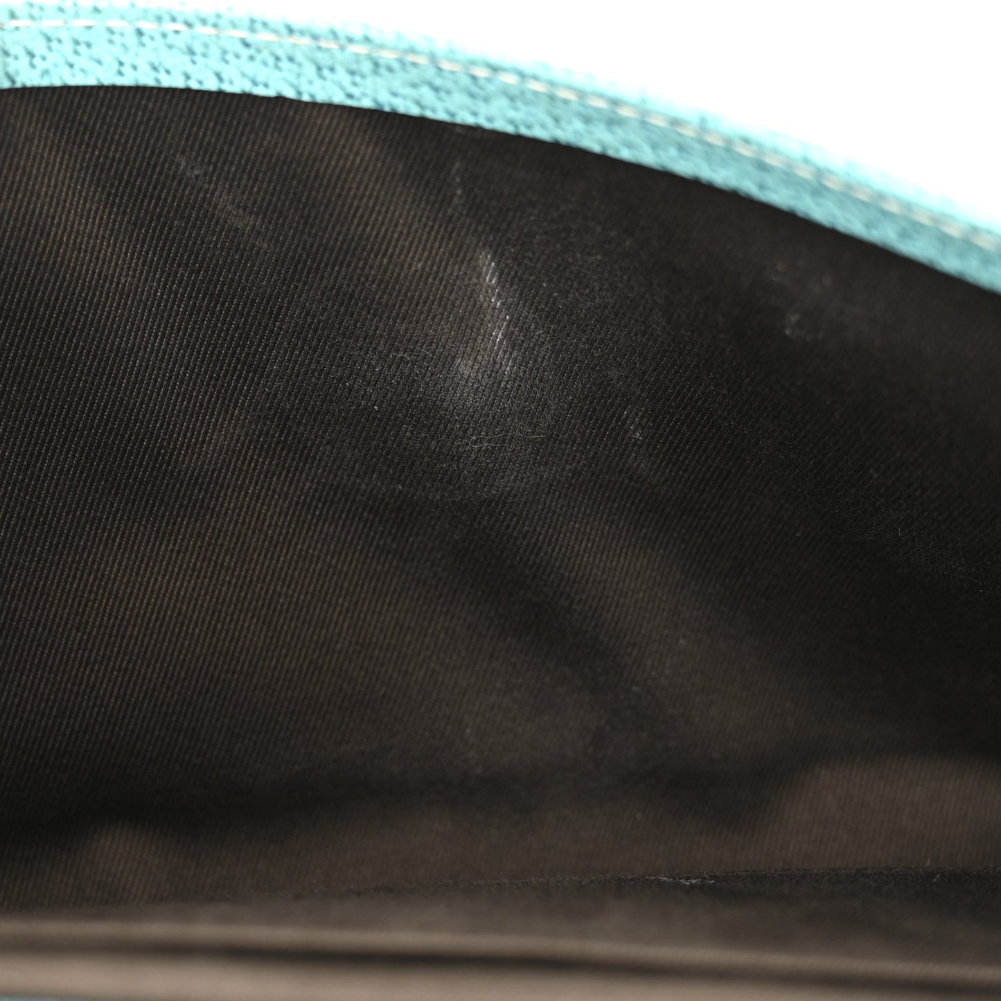 Monogram Bamboo Bar Clutch Turquoise
