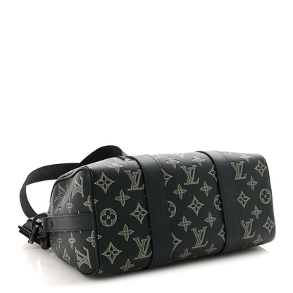 Louis Vuitton Monogram Shadow City Keepall Forest Green 4 of 9