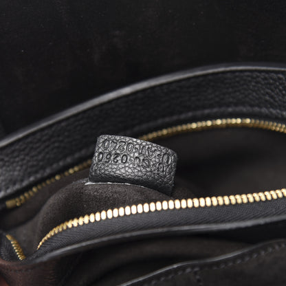 Celine Soft Grained Calfskin Medium Belt Cabas Phantom Black 8 of 11