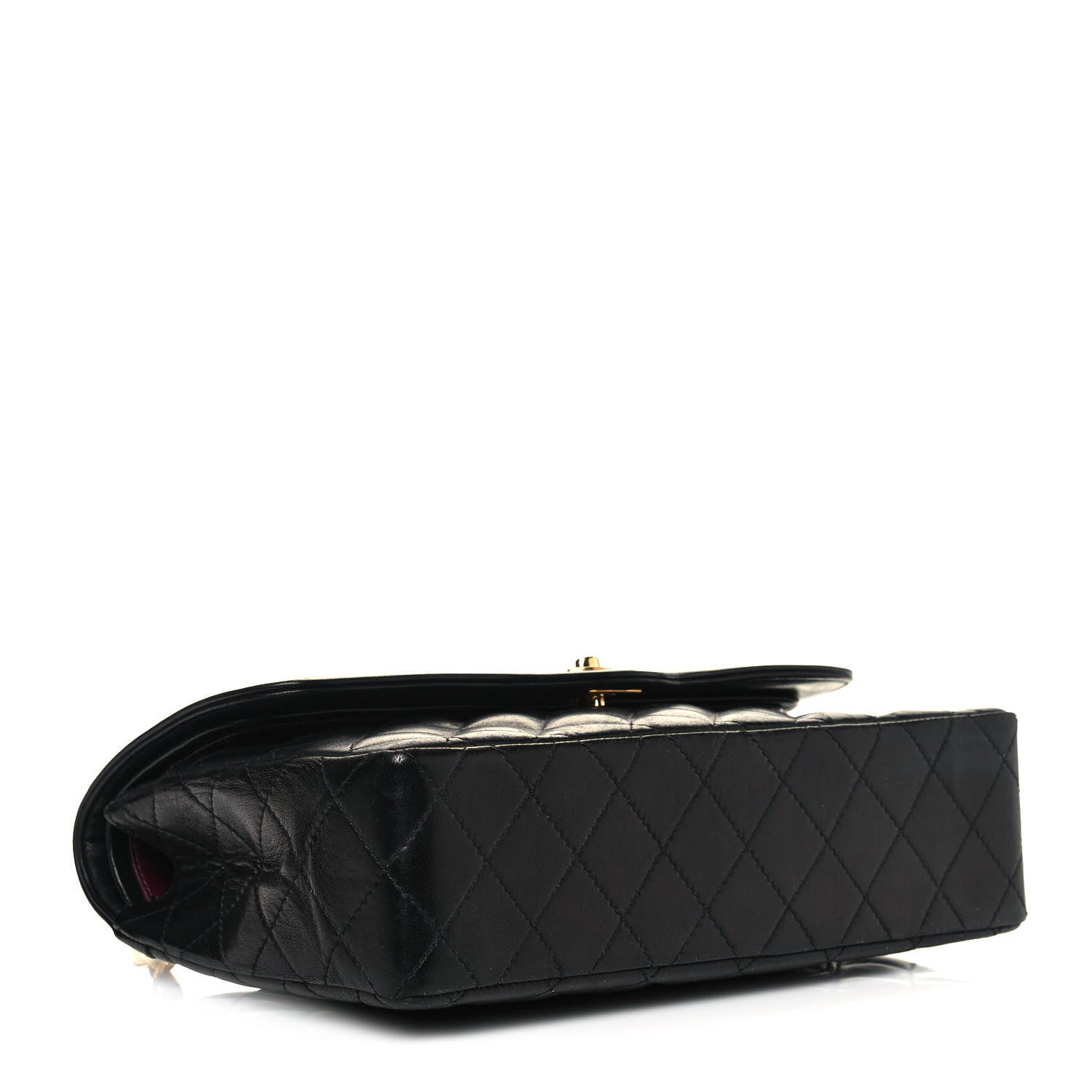 Chanel Lambskin Quilted Medium Double Flap Bag Black 3 of 19