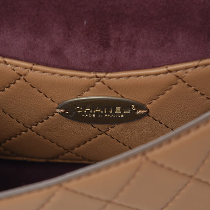 Chanel Calfskin Quilted Multi Pouching Flap And Coin Purse Beige 6 of 14