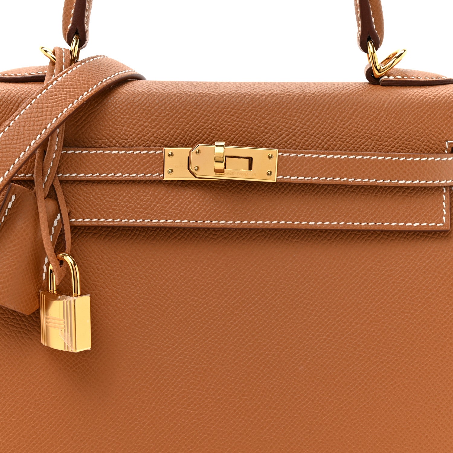 Hermes Epsom Kelly Sellier 25 Gold 8 of 12
