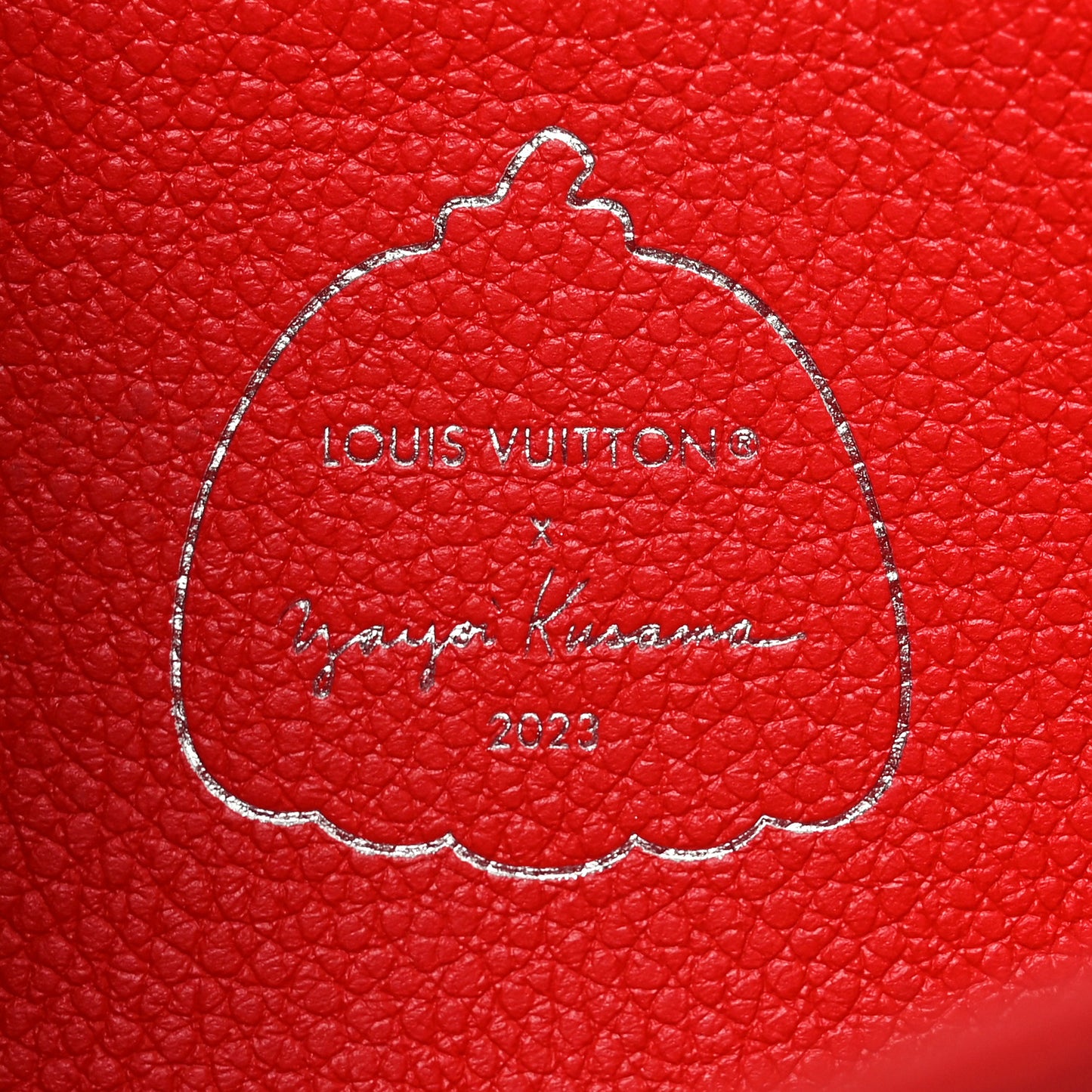 LV X YK Empreinte Dots Sarah Wallet Red White