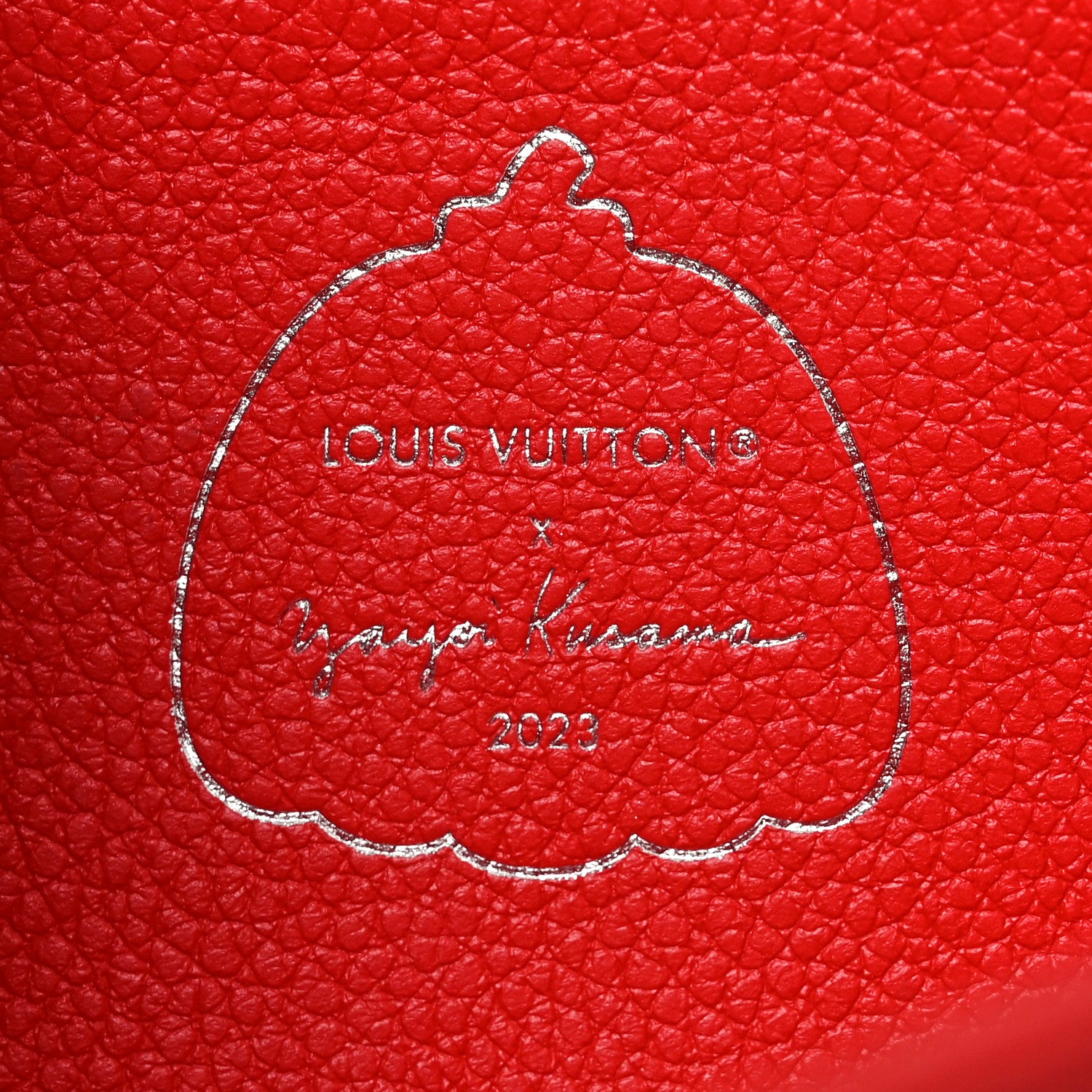 Louis Vuitton LV X YK Empreinte Dots Sarah Wallet Red White 6 of 7