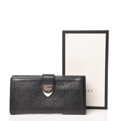 Gucci Guccissima Continental Wallet Black 13 of 13